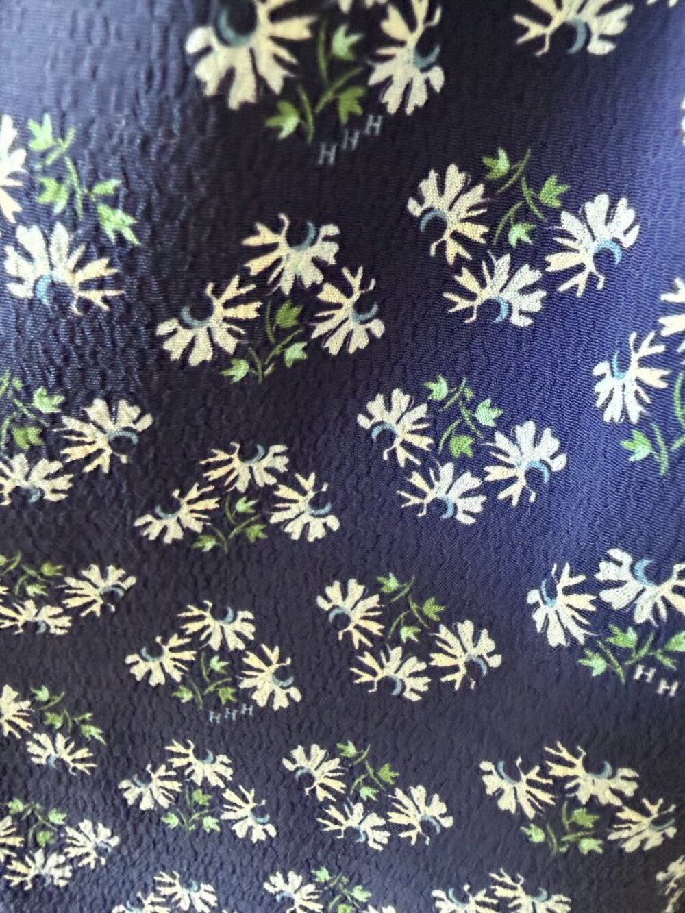 Hill House Home Nap Dress Louisa Posy Navy Crepe - Picture 5 of 5